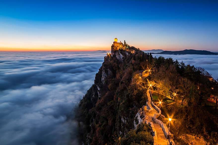 Sunset in San Marino