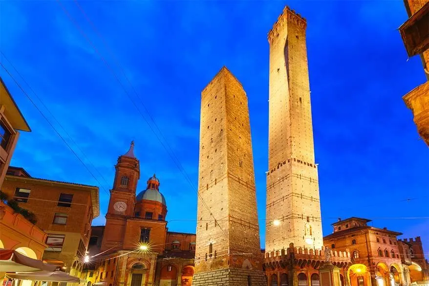Two towers of Bologna