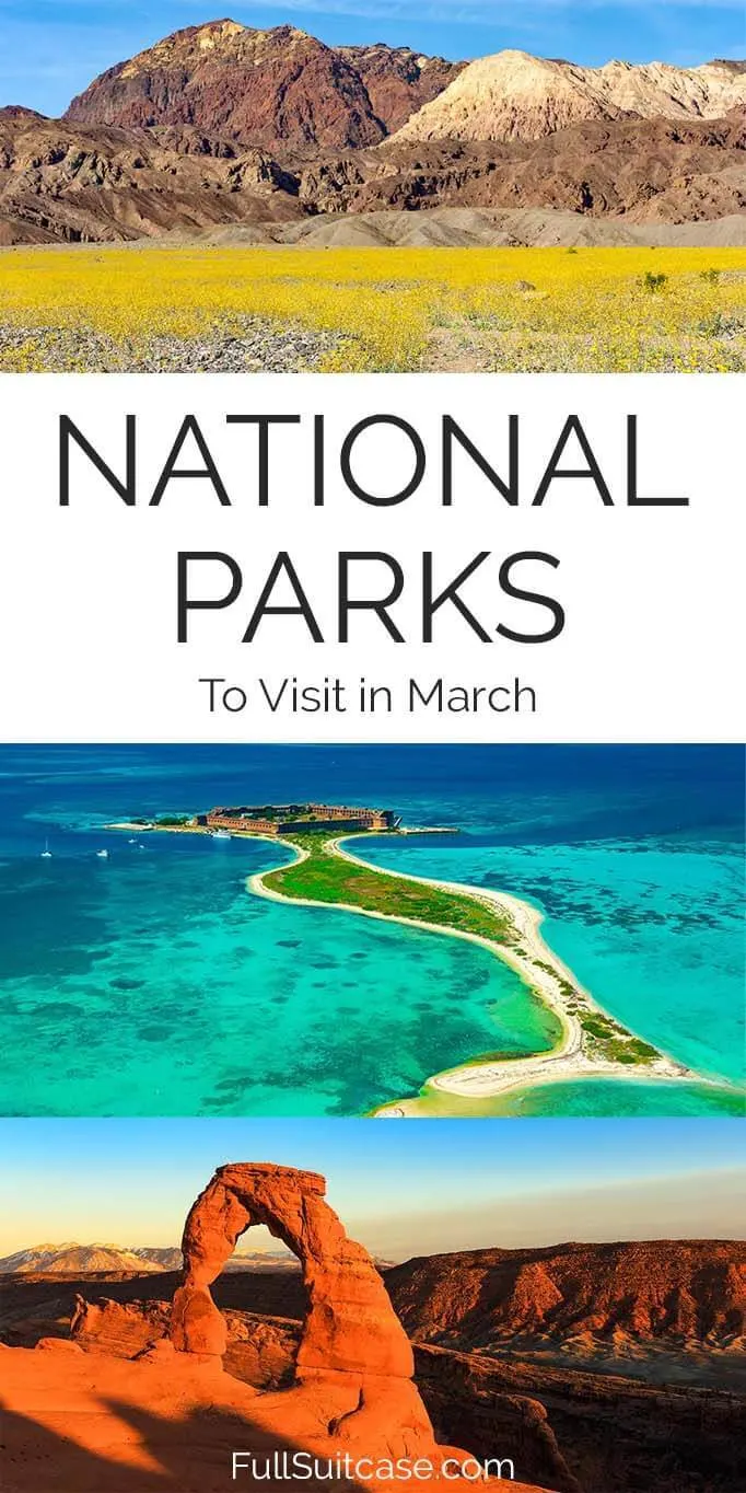 USA National Parks in March