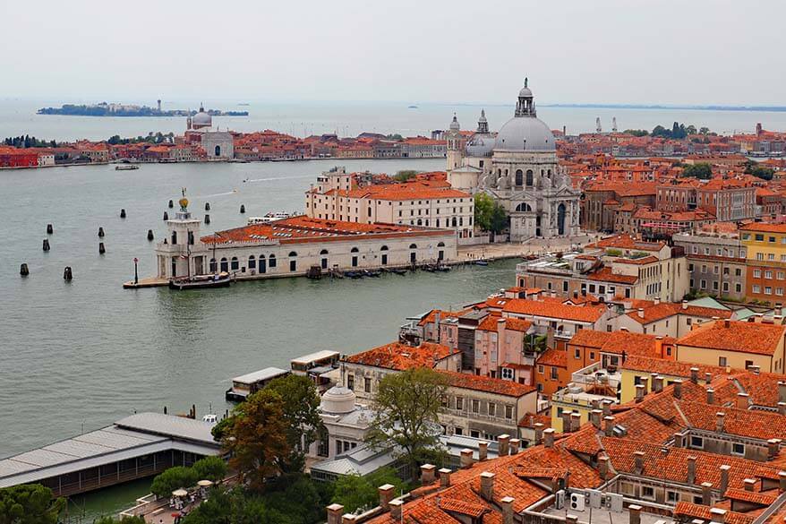 Venice Lagoon as seen from St Marks Campanile
