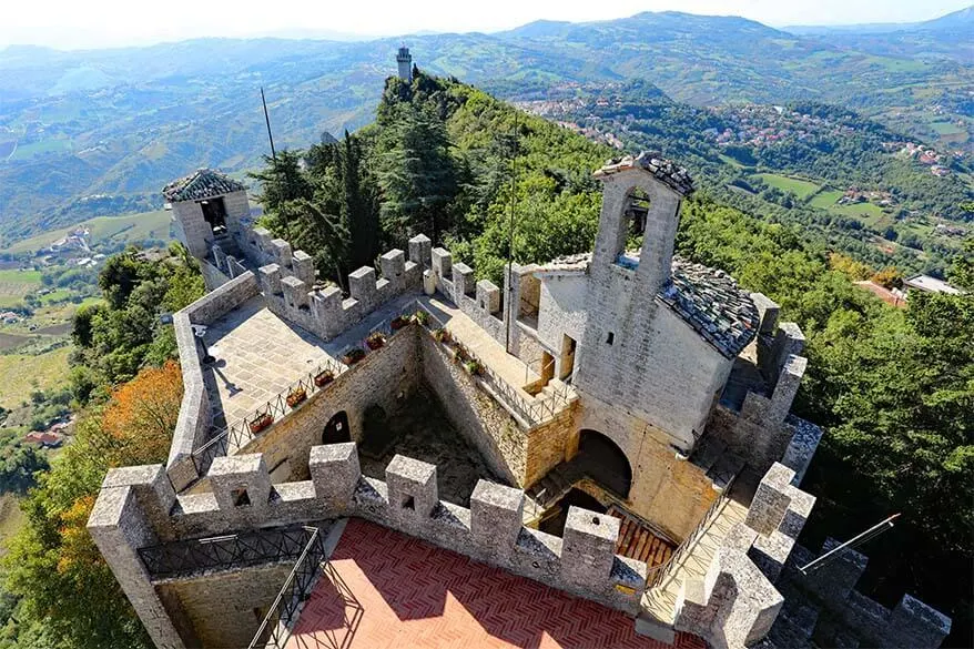 View from Cesta Tower in San Marino