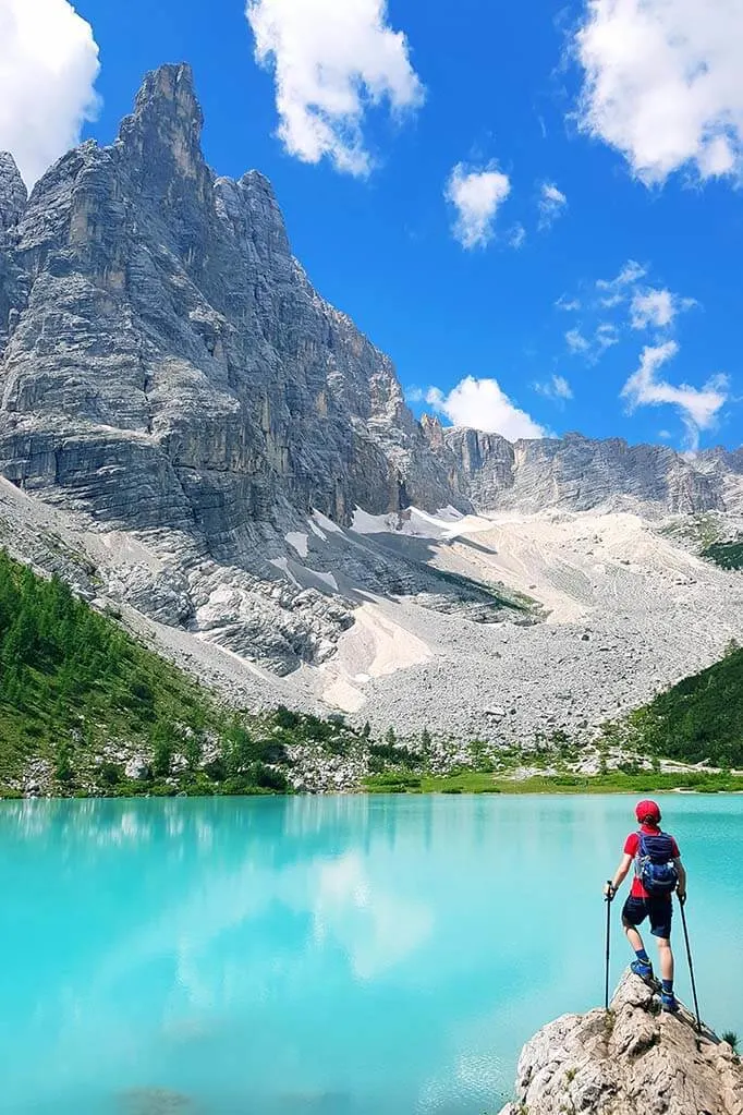 Beautiful travel photos - Lake Sorapis in Italy