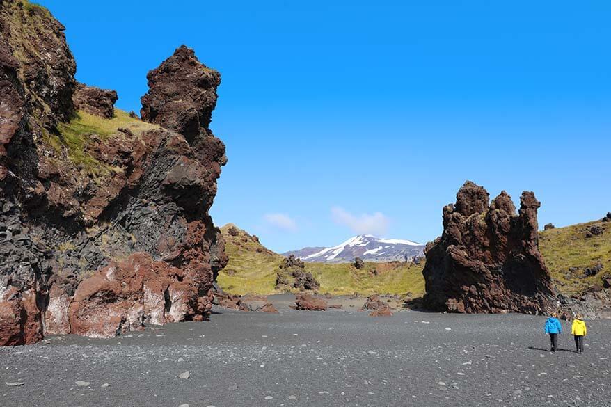 Djupalon Beach in Snaefellsnes Peninsula Iceland