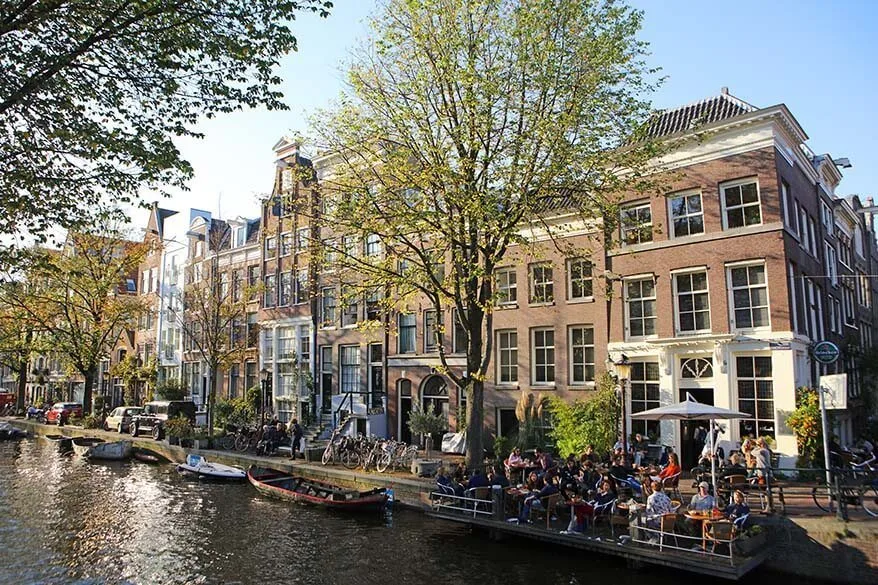 Egelantiersgracht in Jordaan neighborhood in Amsterdam