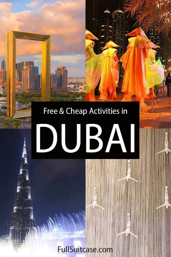 Free things to do in Dubai and cheap Dubai activities on low budget