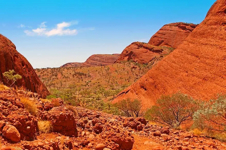 Karu Lookout, the Valley of the Winds in Kata Tjuta Australia