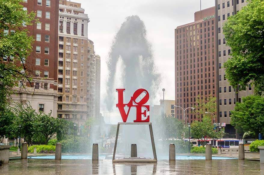 Love Park in Philadelphia