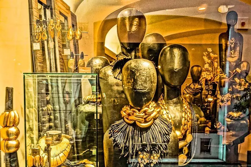 Luxury boutique on Via Margutta in Rome