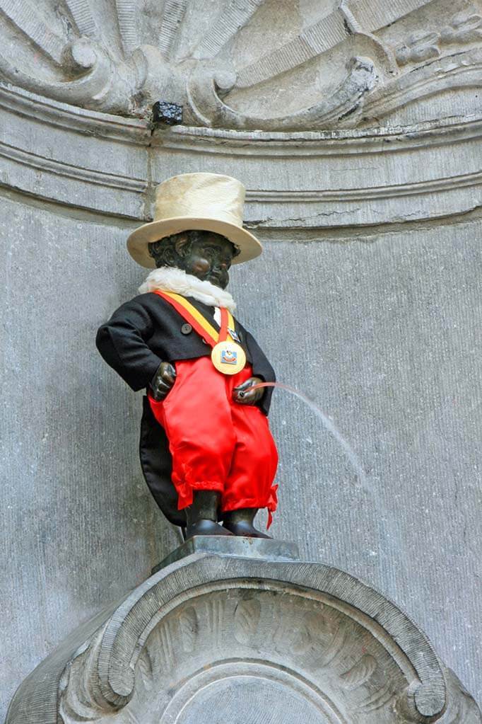 Manneken Pis in Brussels