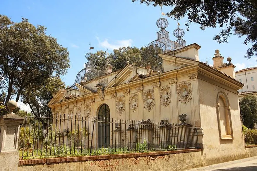 The gardens of Villa Borghese