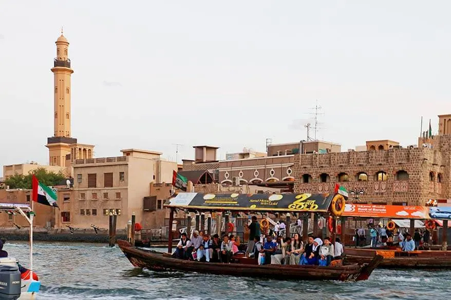 Traditional water taxi Abra - cheap things to do in Dubai