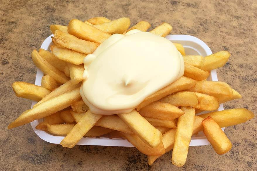 Belgian fries with mayonnaise