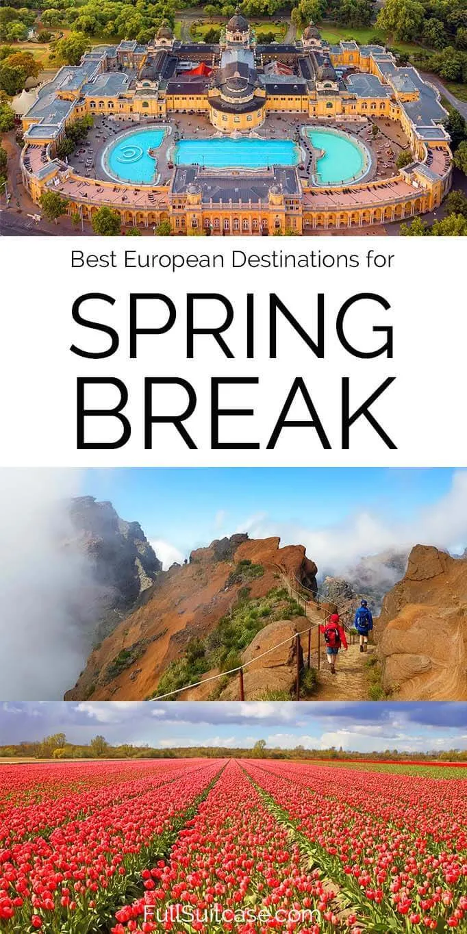 Best European destinations for spring break