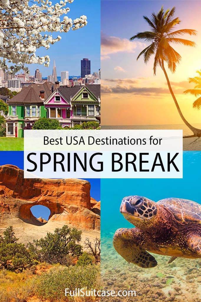 warm places to visit over spring break