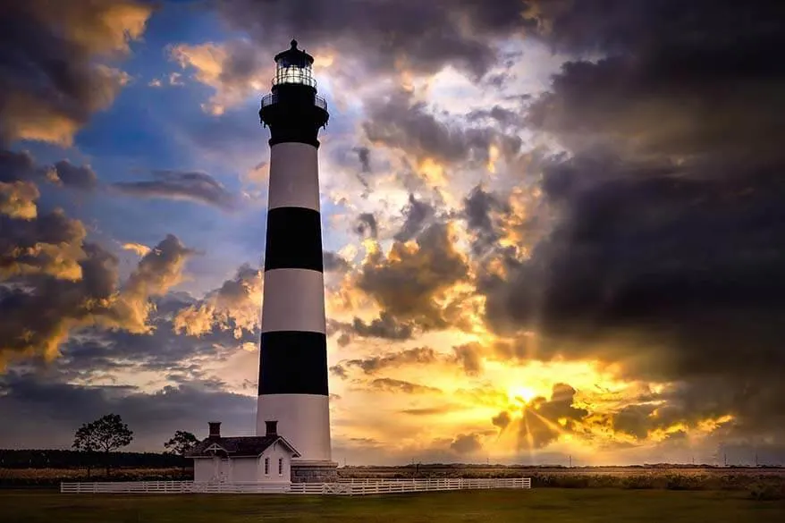 Bodie Island Lighthouse in Outer Banks North Carolina