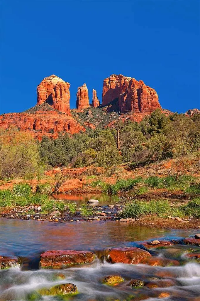 Cathedral Rock as seen from Red Rock Crossing in Sedona