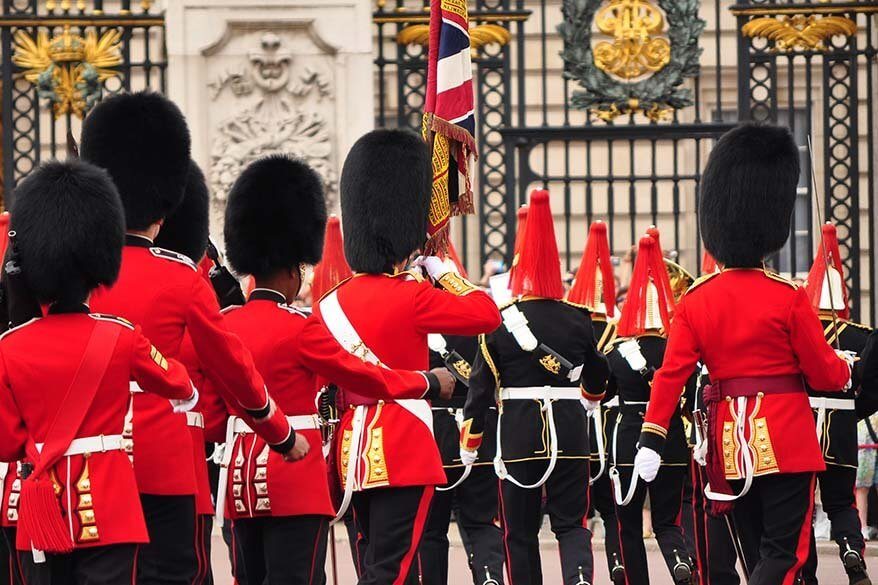 Changing of the Guard at Buckingham Palace in London