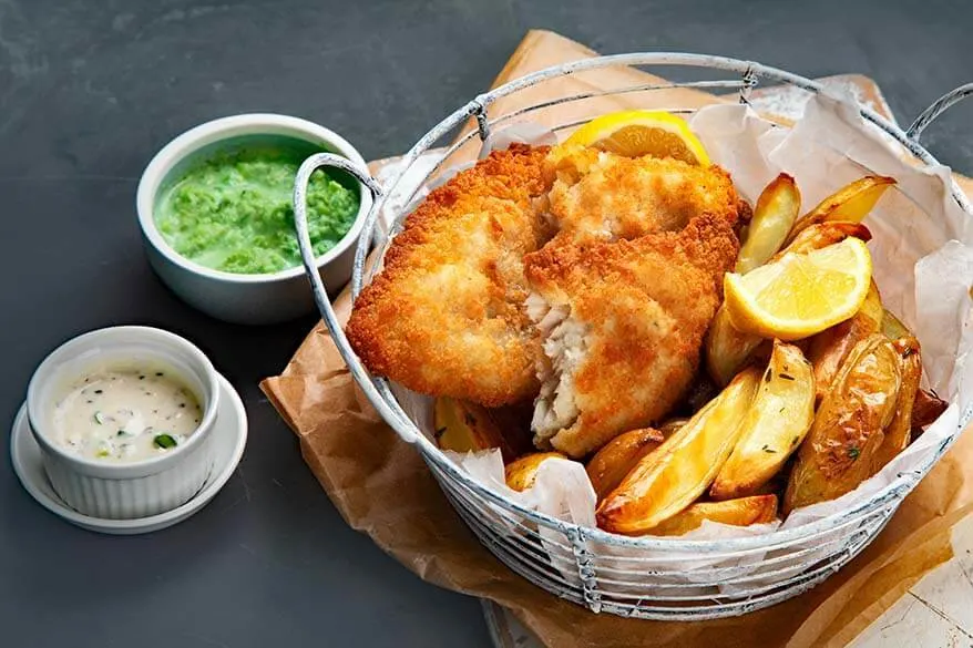 Fish and chips - British food