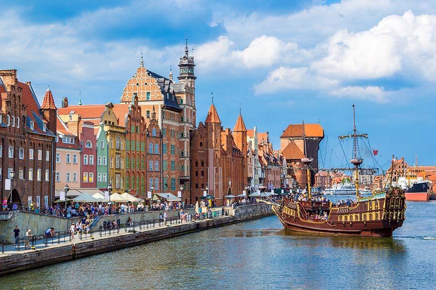 Gdansk city in Poland is a beautiful destination to visit in Europe in spring