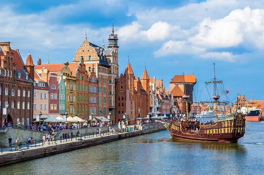 Gdansk city in Poland is a beautiful destination to visit in Europe in spring