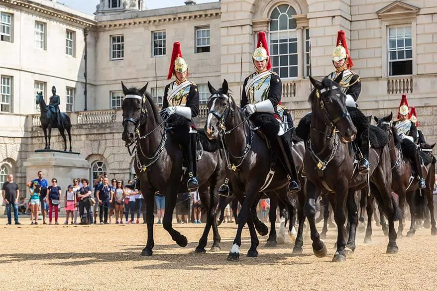 Horse Guards at the Household Cavalry Museum in London