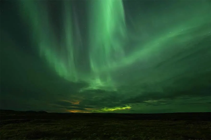 Northern Lights display in Iceland in September