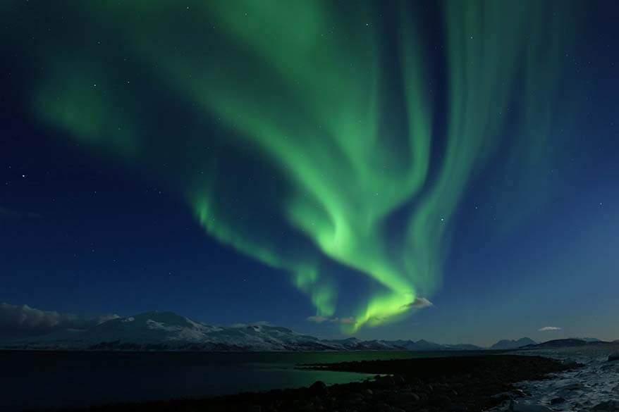 Northern Lights in Tromso Norway in March