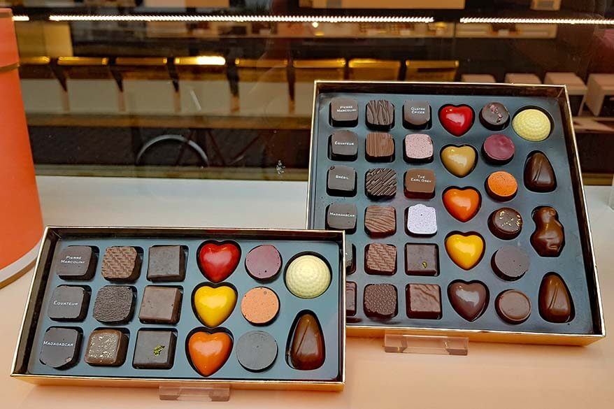 Pierre Marcolini chocolate shop in Brussels