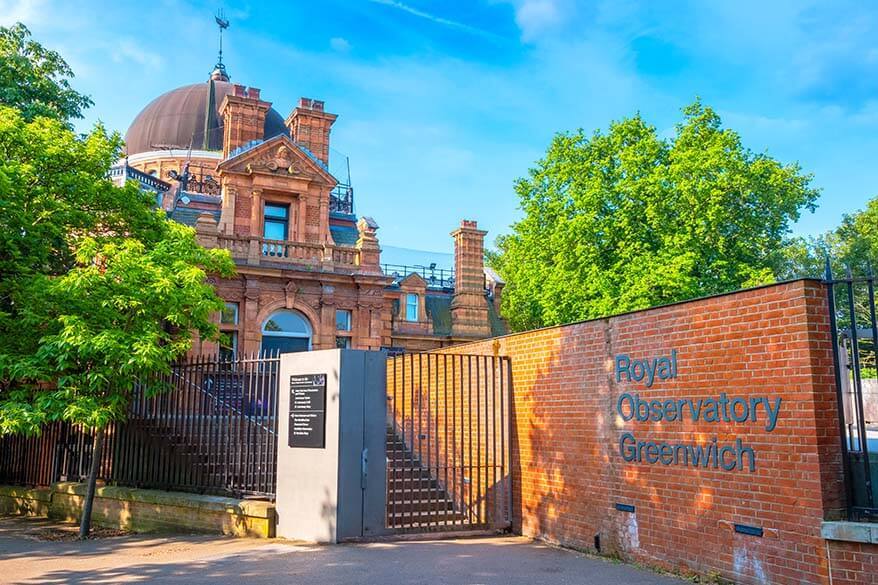 Royal Observatory Greenwich - one of the top places to visit in London
