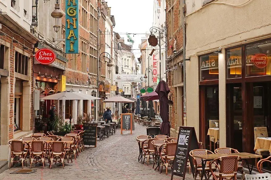 Rue des Bouchers in Brussels