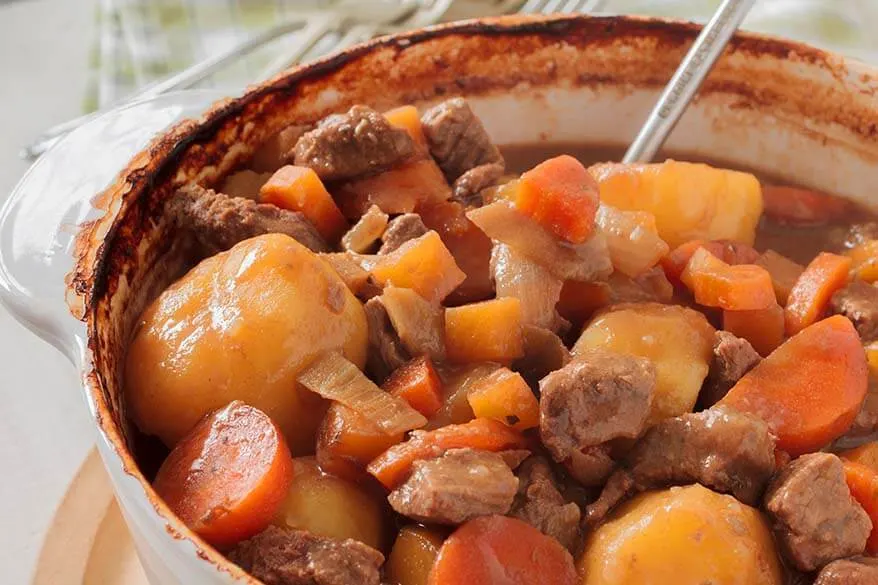 Scouse - traditional English dish from Liverpool