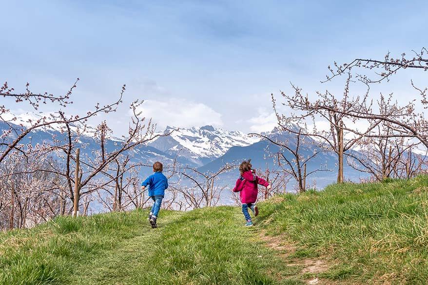 Spring break in Europe - Valais region Switzerland