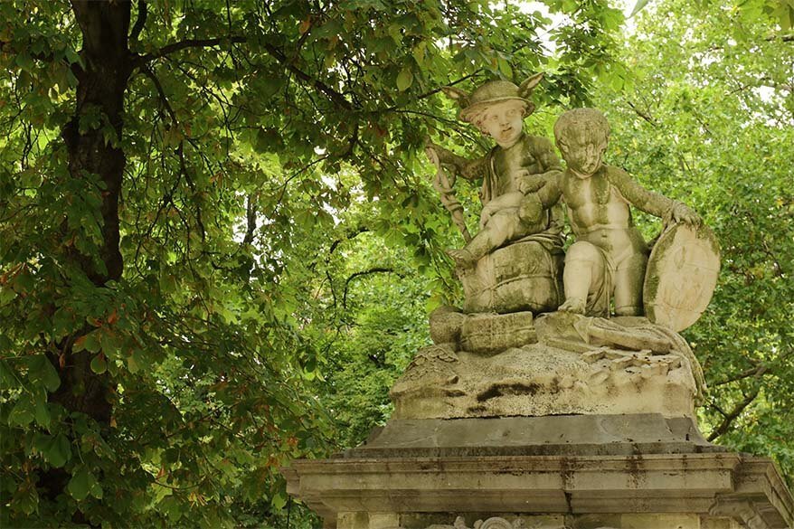 Statues in Brussels Park