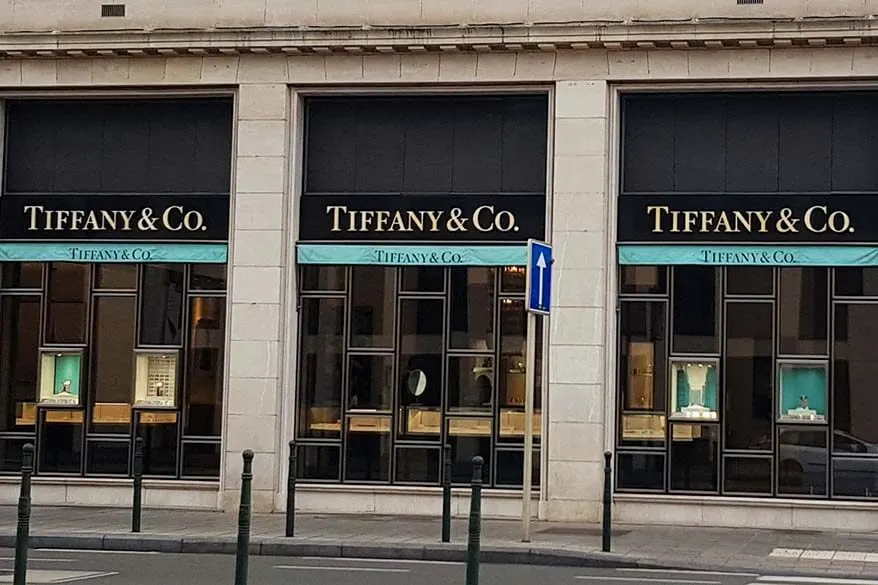 Tiffany & co store in Brussels
