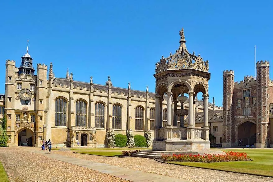 Trinity College in Cambridge UK