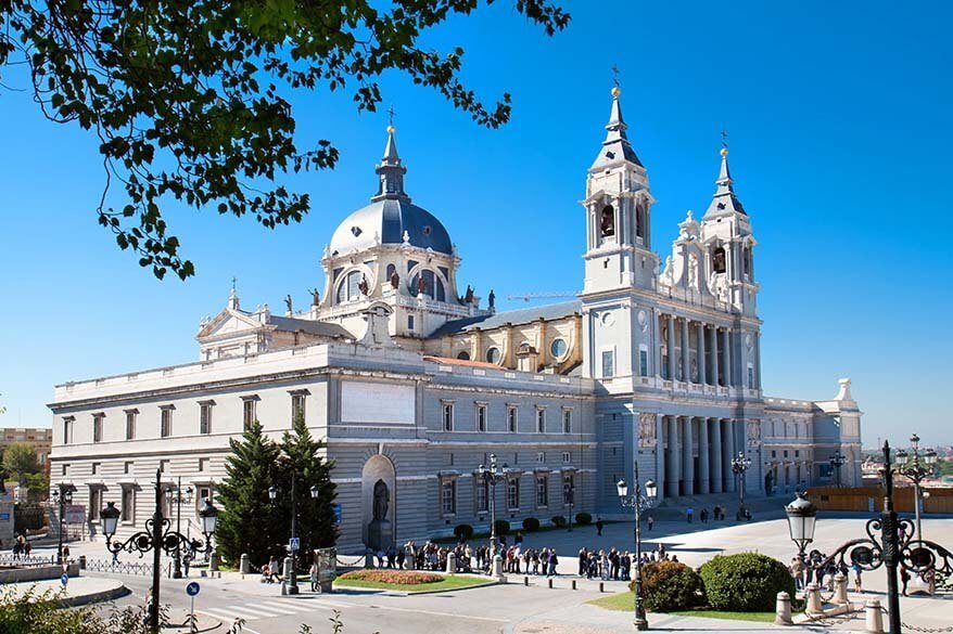Almudena Cathedral in Madrid Spain