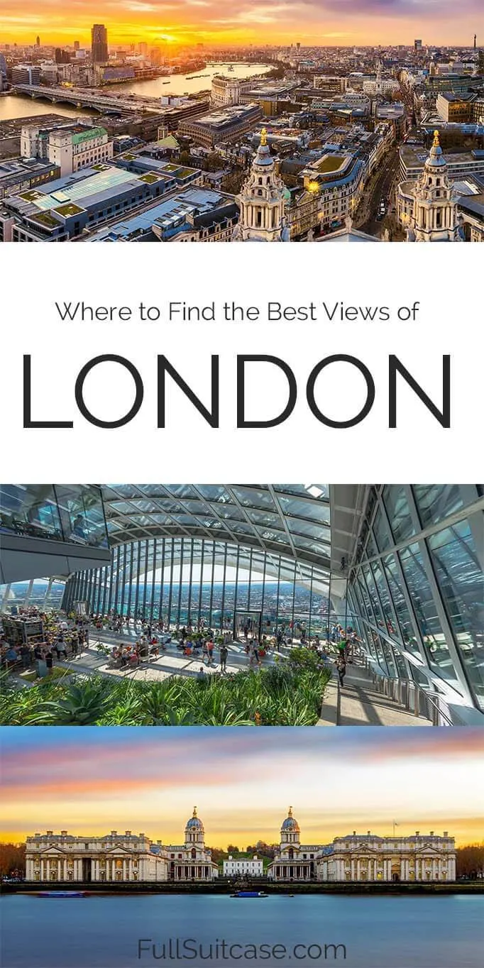 Best views in London and viewpoints map