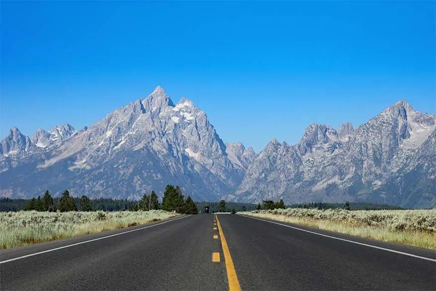 Grand Teton National Park road