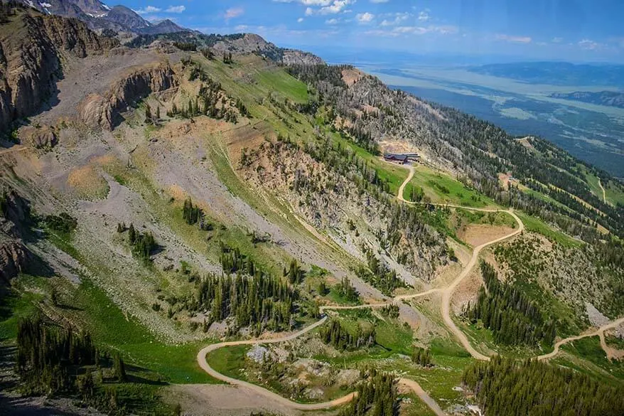 Mountain views from Jackson Hole Aerial Tram