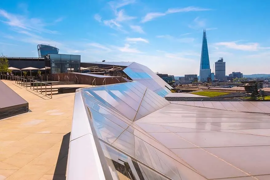 Rooftop restaurant views from One New Change in London