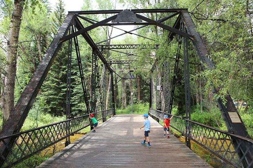 Sheely Bridge over Roaring Fork River in Aspen