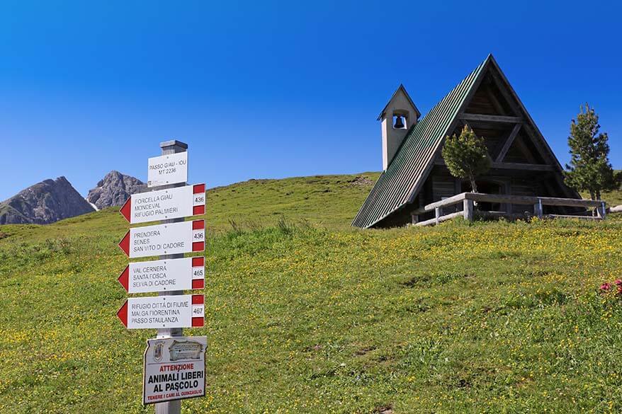 Chiesa di San Giovanni Gualberto at Passo Giau