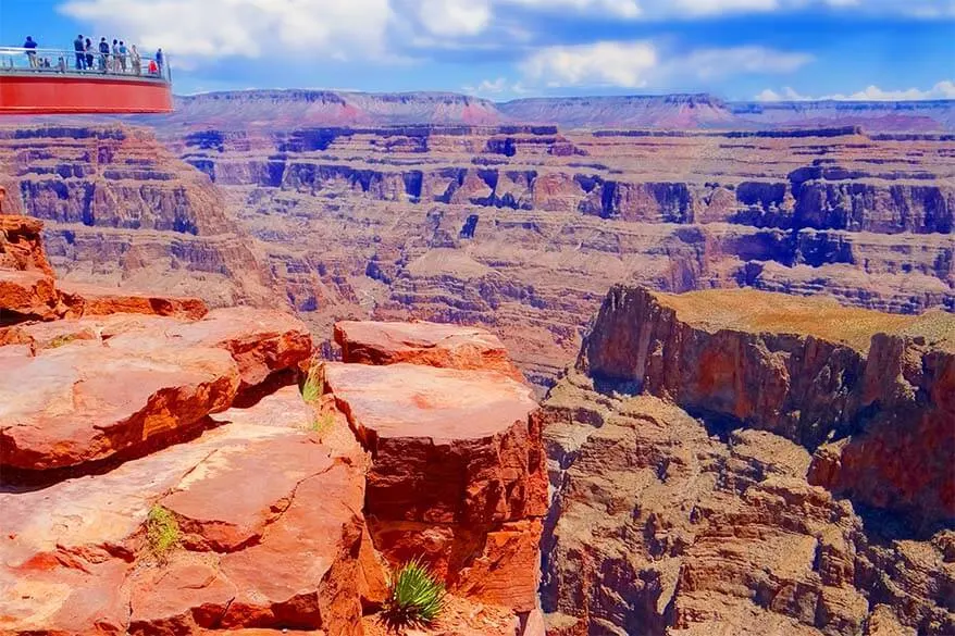 Grand Canyon Skywalk can be visited as a day trip from Las Vegas