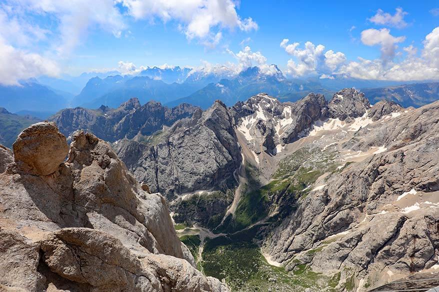 Marmolada mountain scenery