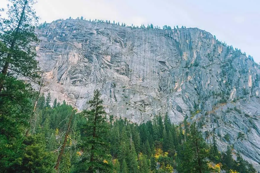 Sheer Rocks in Yosemite Valley