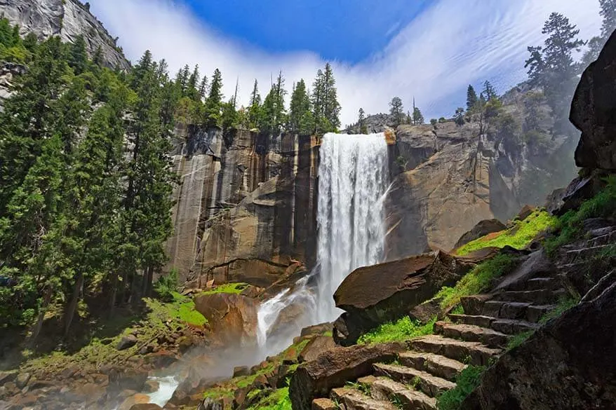 Vernal Falls in Yosemite National Park California