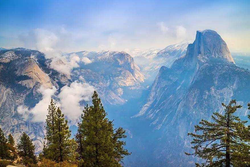 Views from Glacier Point in Yosemite