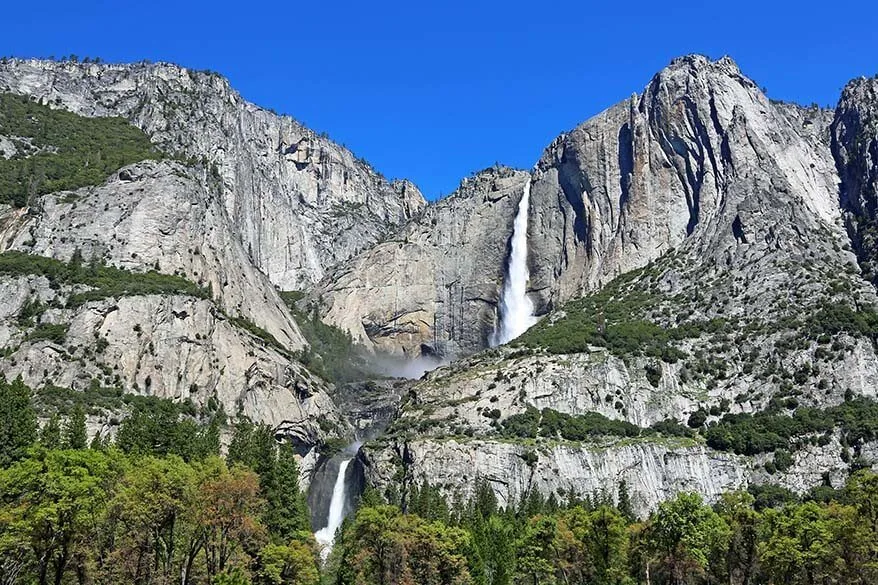 Yosemite Falls - lower and upper falls