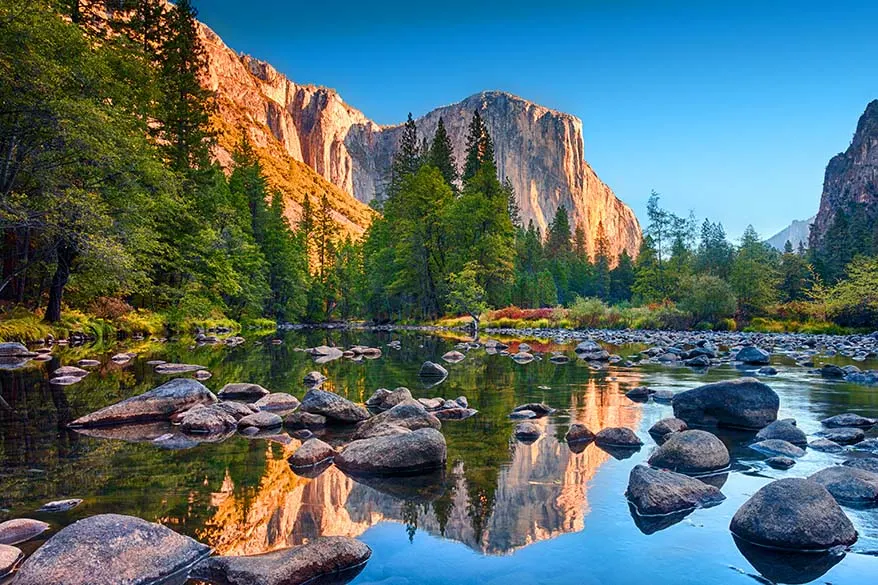 Yosemite Valley reflections on Merced River