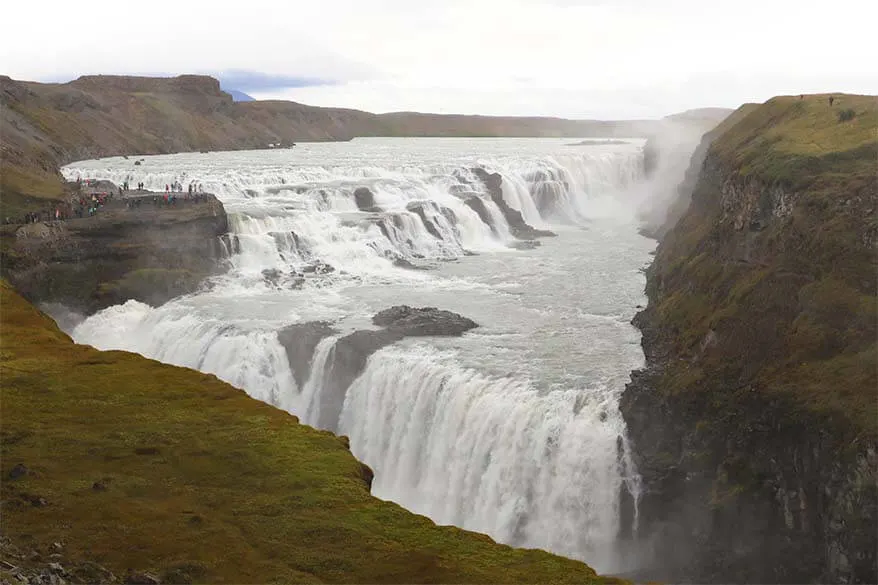 Gullfoss Waterfall is a must in any Iceland itinerary
